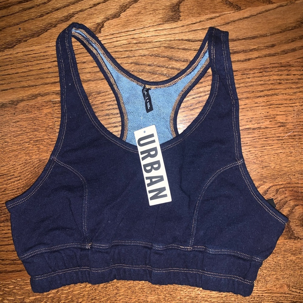 urban outfitters denim bra NWT